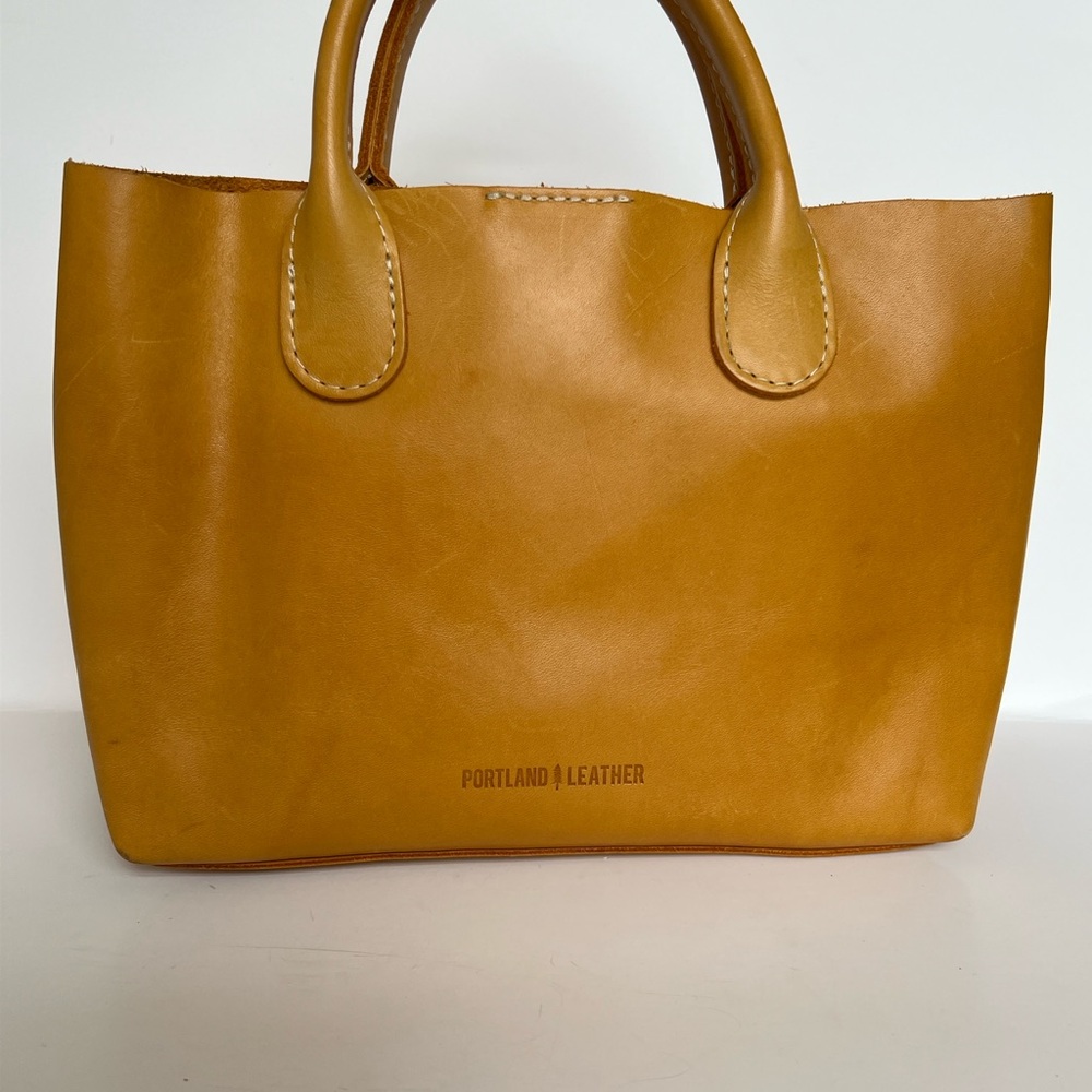 Portland Leather Large Classic SUNFLOWER Raindrop